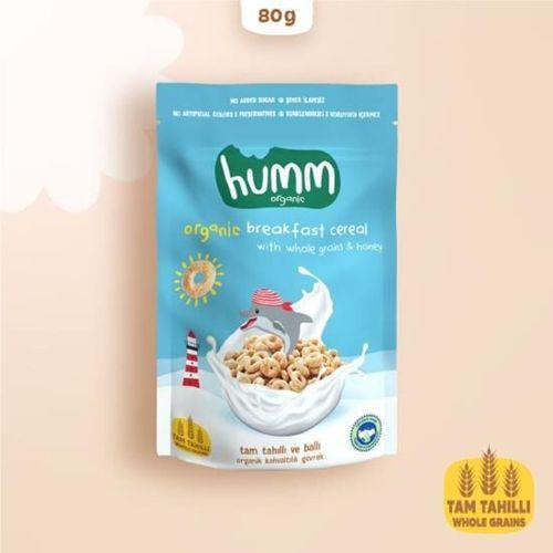 Humm Humm Organik Tam Tahıllı ve Ballı Kahvaltılık Gevrek 80 Gr