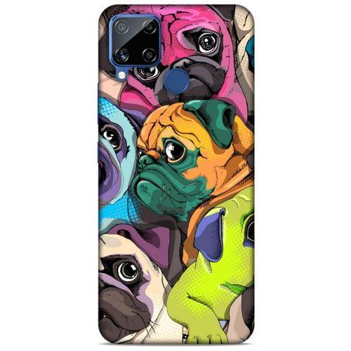 Animax Portre Pugs Oppo Realme C15 Kılıf Desenli Silikon