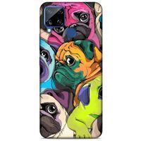 Animax Portre Pugs Oppo Realme C15 Kılıf Desenli Silikon