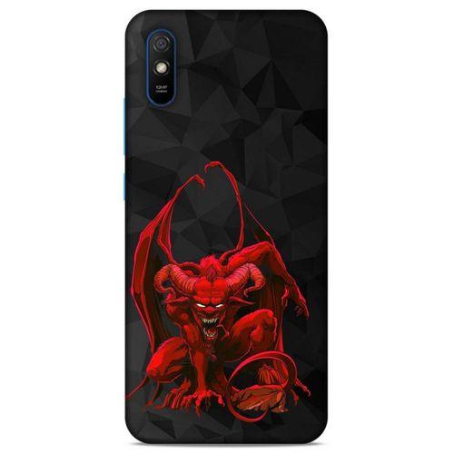 Lopard Xiaomi Redmi 9A Uyumlu Kılıf Tattoo's (17) Tasarım Kılıf Red Dragon