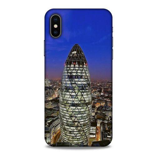 Apple Iphone X Kılıf Dünya Mimarisi (34) Slim Armor Kılıf Mary Axe Londra