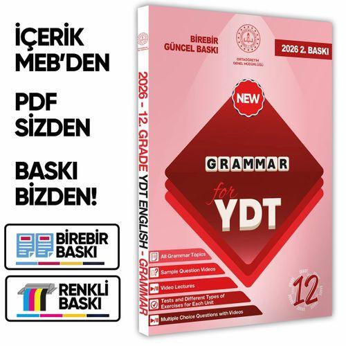 2026 YDT MEBİ İngilizce 12 Sınıf Grammar (Dilin Yapısı) Konu Anlatımı Kitabı BASKI ÜCRETİ