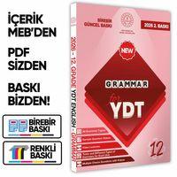 2026 YDT MEBİ İngilizce 12 Sınıf Grammar (Dilin Yapısı) Konu Anlatımı Kitabı BASKI ÜCRETİ