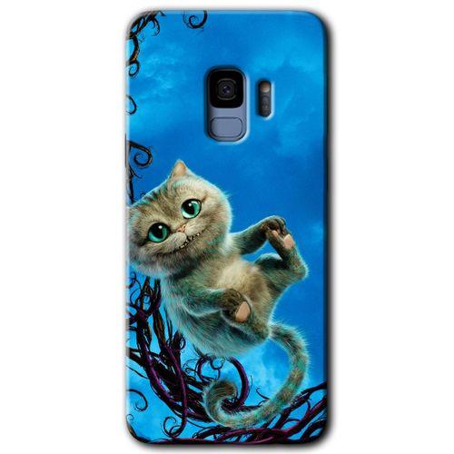 Galaxy S9 Kılıf HD Desen Baskılı Arka Kapak - Çılgın Kedi + Kırılmaz Cam