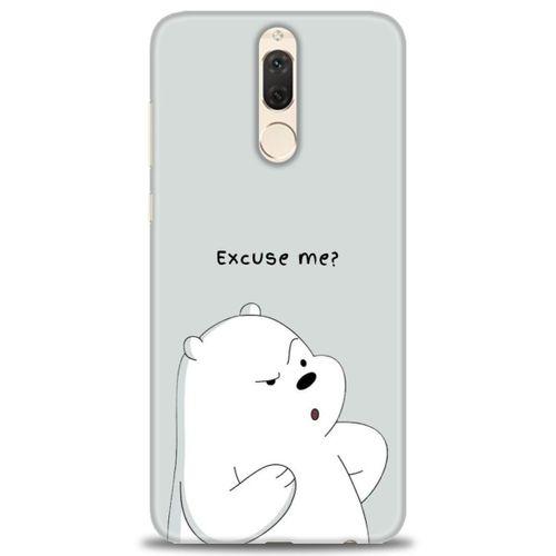 Huawei Mate 10 Lite Kılıf HD Baskılı Kılıf - Excuse Me + Tam Ekran Koruyucu