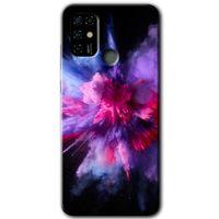 Casper Via F20 Kılıf HD Desen Baskılı Arka Kapak - Color Splash Purple