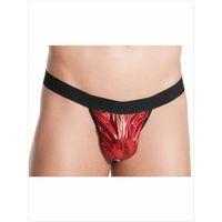 Fantezi Kırmızı Lame Seksi Erkek String - Tanga