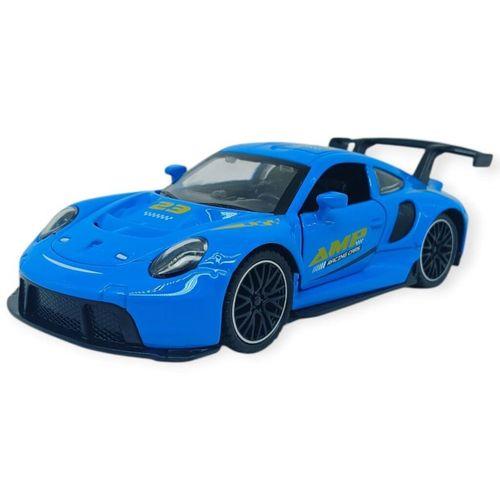 Sesli Işıklı Spor Araba 15 cm - 3291D - Mavi