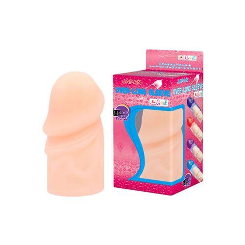 Over - Long Sleeve 3cm Dolgulu Prezervatif Realistik Penis Kılıfı