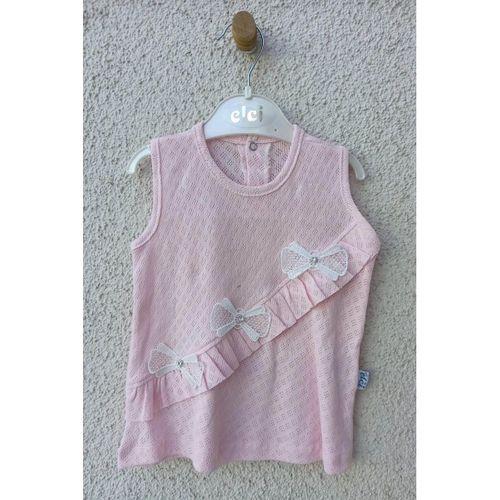 Bebek Brode Fiyonklu Külotlu Yazlık Takım