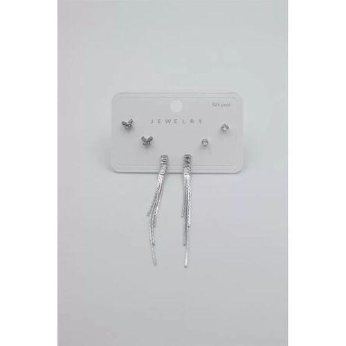 Çoklu Set Küpe - Gümüş