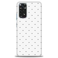 Xiaomi Redmi Note 12 Pro 4G Kılıf HD Baskılı Kılıf - Minik Siyah Kalp + Tam Ekran Koruyucu