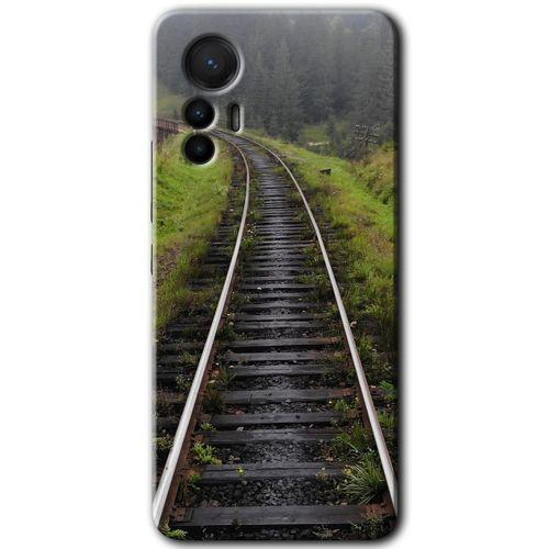 Potkal Hediye Fabrikası Xiaomi Mi 12 Lite HD Baskılı Kılıf + 9D Tam Ekran Koruyucu - Tren Yolu