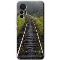Potkal Hediye Fabrikası Xiaomi Mi 12 Lite HD Baskılı Kılıf + 9D Tam Ekran Koruyucu - Tren Yolu