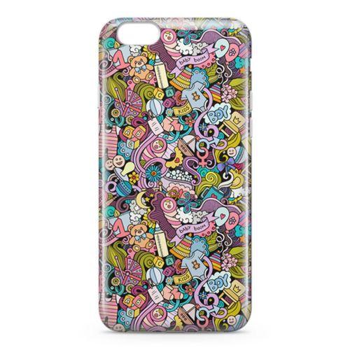 Apple iPhone 6 6s Kılıf Erkek Bebek Giyim Doodle Arka Kapak Koruma Desenli Full Koruyucu