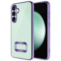 Galaxy A35 Kılıf Kamera Korumalı Logo Gösteren Zore Omega Kapak