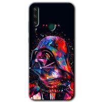 MRCİLETİSİM Huawei Y6P Kılıf HD Desen Baskılı Arka Kapak + Temperli Cam - Father Vader