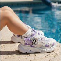 Alessio 034 Beyaz - Lila Işıklı Bebe Kız Çocuk Spor Ayakkabı