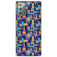 Lopard Samsung Galaxy Note 20 Uyumlu Kılıf BloX (49) Ultra Silikon Kılıf Mor Orange