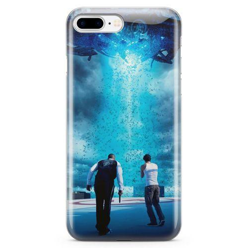 Apple iPhone 7 Plus Kılıf Skyline Arka Kapak Koruma Desenli Full Koruyucu