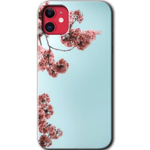 iPhone 11 HD Baskılı Kılıf + 9D Tam Ekran Koruyucu - Japon Çiçeği