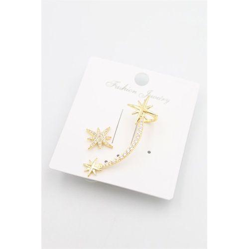 Taşlı Kıkırdak Küpe - Altın