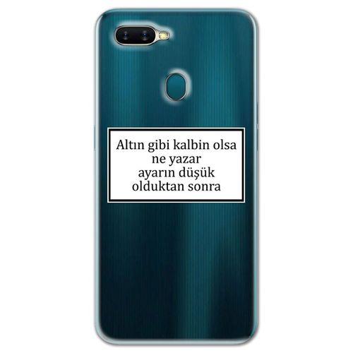 Oppo A5s Kılıf HD Yazı Baskılı Silikon Arka Kapak - Yazı 3