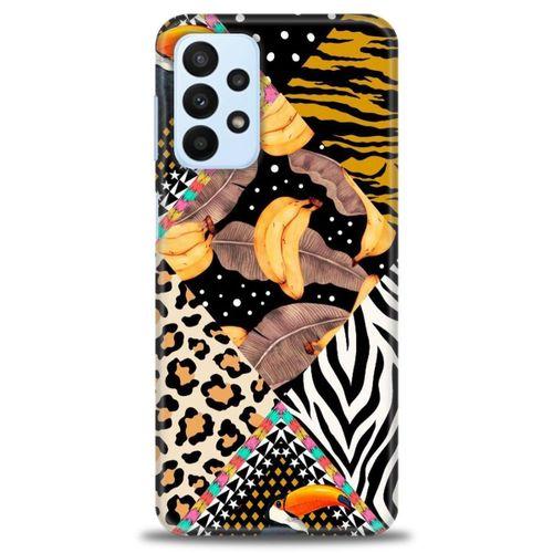 Samsung Galaxy A23 4G Kılıf HD Baskılı Kılıf - Muz Papağan + Tam Ekran Koruyucu