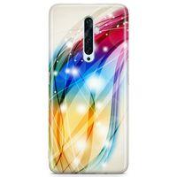 Oppo Reno2 Z 2019 Kılıf Renkli Fiyonklar Arka Kapak Koruma Desenli Full Koruyucu