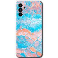 Samsung Galaxy M23 Kılıf Baskılı Kapak - Bubbles 1 + 5D Tam Kaplayan Cam