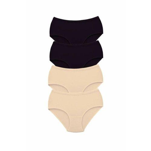 4 Adet Tutku Kadın Yüksek Bel Bato Kalın Lastik Külot S2