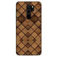 Xiaomi Redmi Note 8 Pro Kılıf Patchwork (26) Tpu Silikon Kılıf Açık Kahverengi