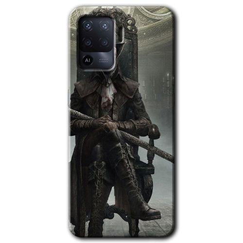 BeRa Aksesuar Oppo Reno 5 Lite Kılıf Baskılı Kapak - Bloodborne Hunters +Tam Kaplayan Mat Seramik