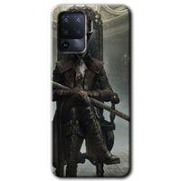 BeRa Aksesuar Oppo Reno 5 Lite Kılıf Baskılı Kapak - Bloodborne Hunters +Tam Kaplayan Mat Seramik