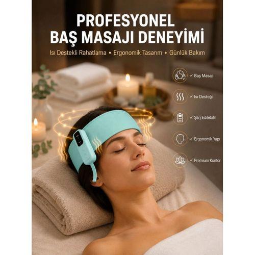 Isıtmalı Baş Masaj Aleti Rahatlatıcı Ve Stres Giderici Tasarım Yeni Nesil