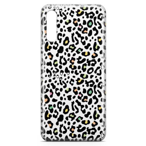 Samsung Galaxy A70 Kılıf Colorful Leopar Arka Kapak Koruma Desenli Full Koruyucu