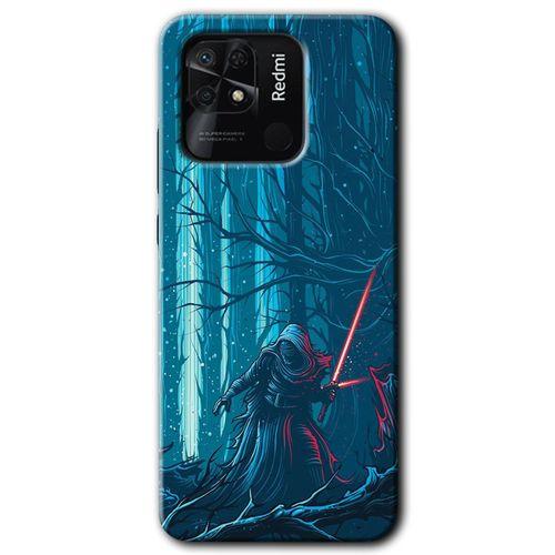 MRCİLETİSİM Xiaomi Redmi 10C Kılıf HD Desen Baskılı Arka Kapak + Temperli Cam - Jedi