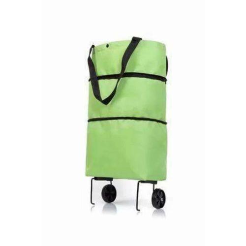 Katlanabilir Tekerlekli Pazar Market Çarşı Arabası Market Alışveriş Çantası