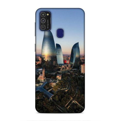 Samsung Galaxy M21 Uyumlu Kılıf Azarbaijan (32) Soft Silikon Kılıf Azerbaycan Kuleleri