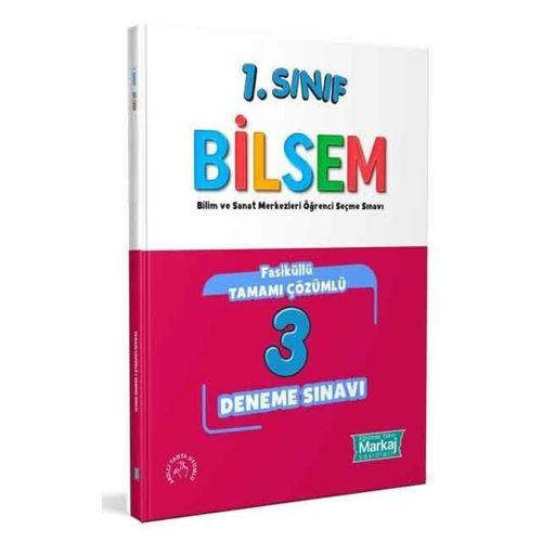 1. Sınıf Bilsem Çözümlü 3 Fasikül Deneme Sınavı Markaj Yayınları