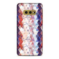 Samsung Galaxy S10e Kılıf Pastel Renkler (3) Kapak Kırmızı Lacivert