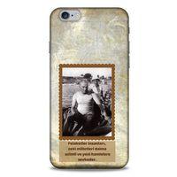 Apple Iphone 6 Plus Kılıf Atatürk (8) Baskılı Kılıf Açık Kahve