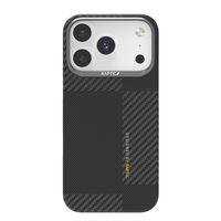 Apple iPhone 17 Pro Kılıf M-safe Şarj Özellikli 600D Metal Kamera Çerçeveli Raptic Aramid Fiber Geotik Serisi Kapak