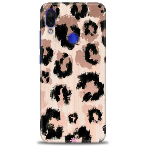 Xiaomi Redmi Note 7 Kılıf HD Baskılı Kılıf - Leopar + Tam Ekran Koruyucu
