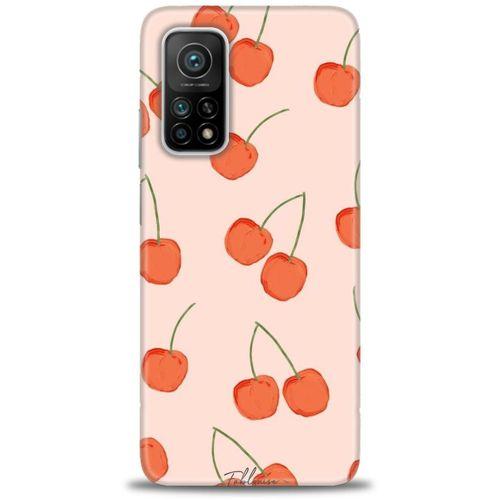 Xiaomi Mi 10T Pro Kılıf HD Baskılı Kılıf - Büyük Kirazlar + Tam Ekran Koruyucu