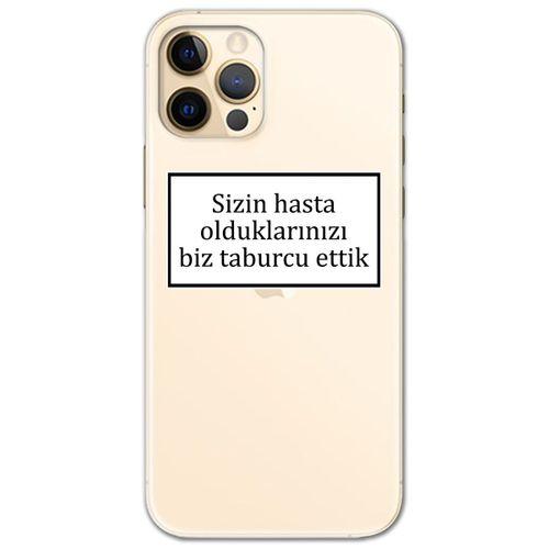 Iphone 12 Pro Kılıf HD Yazı Baskılı Silikon Arka Kapak - Yazı 1