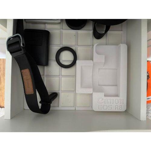 Gridfinity Canon RF50 1.8 Destek 3D Baskı (Bu ürün Sadece Plastik parçadır - Almadan Önce Soru Sorabilirsiniz)