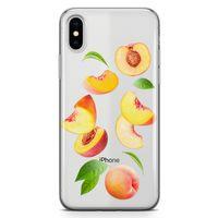 Apple iPhone XS Kılıf Şeftali Suyu Arka Kapak Koruma Desenli Full Koruyucu