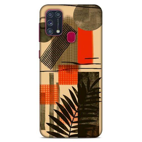 Lopard Samsung Galaxy M31 Uyumlu Kılıf Soyut Sanat (44) Desenli Tough Armor Kılıf