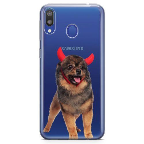 Samsung Galaxy M20 Kılıf Pom Köpek Arka Kapak Koruma Desenli Full Koruyucu